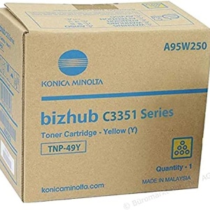 Cartus original Konica Minolta C3351 C3851 TNP49Y A95W250 Yellow 12K
