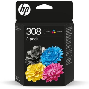 Set cartuse originale HP 308 6L6S6UE 7FP20UE 7FP21UE Color si Black
