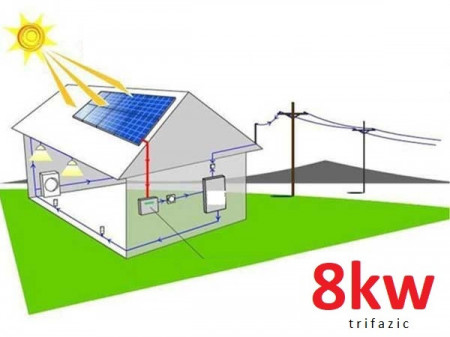 Sistem fotovoltaic 8kw SOLAX Inverter