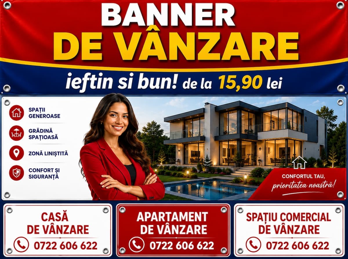 Bannere "De vanzare"-Alege Model