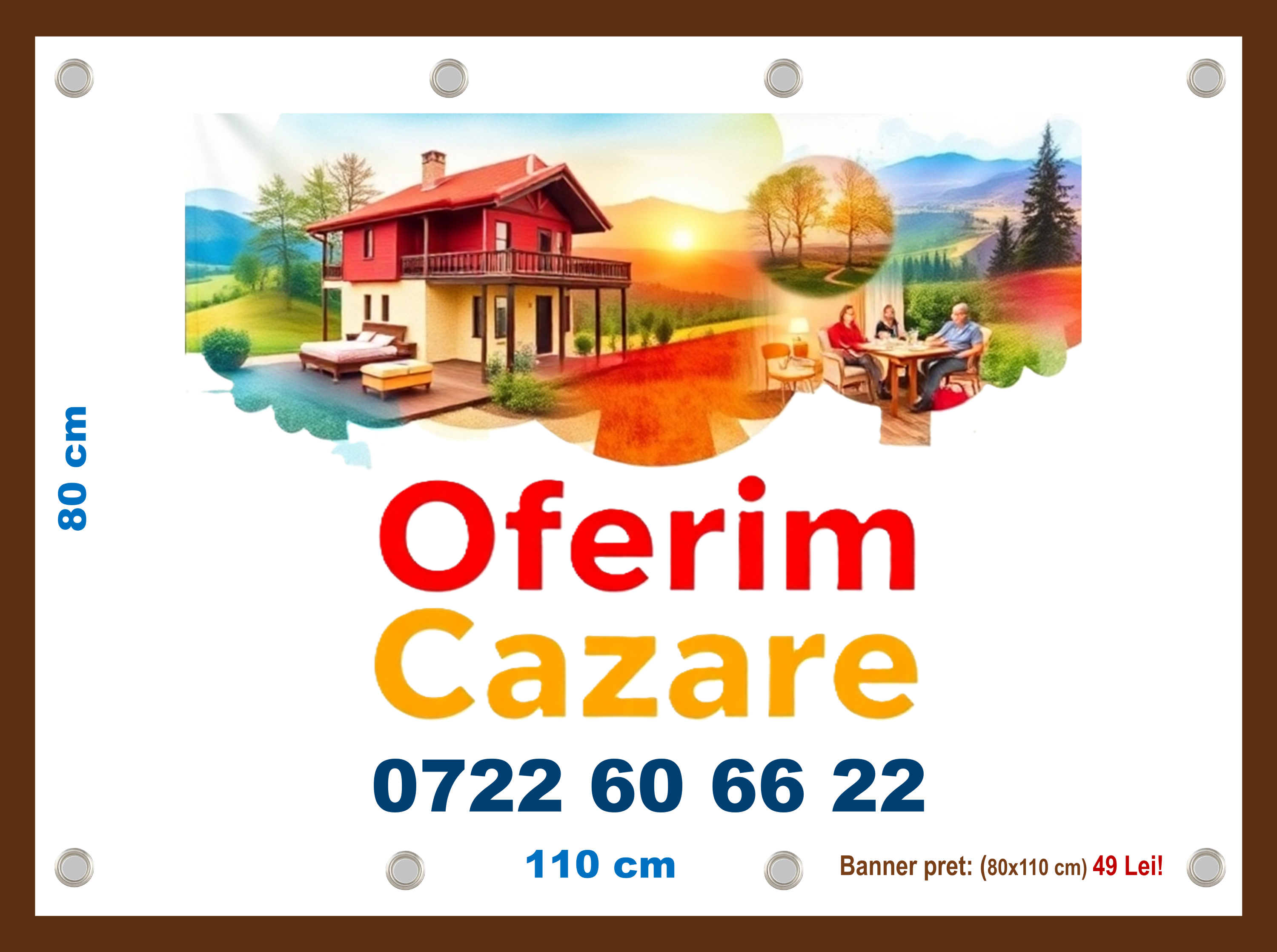 Bannere "Cazare" -Alege Model
