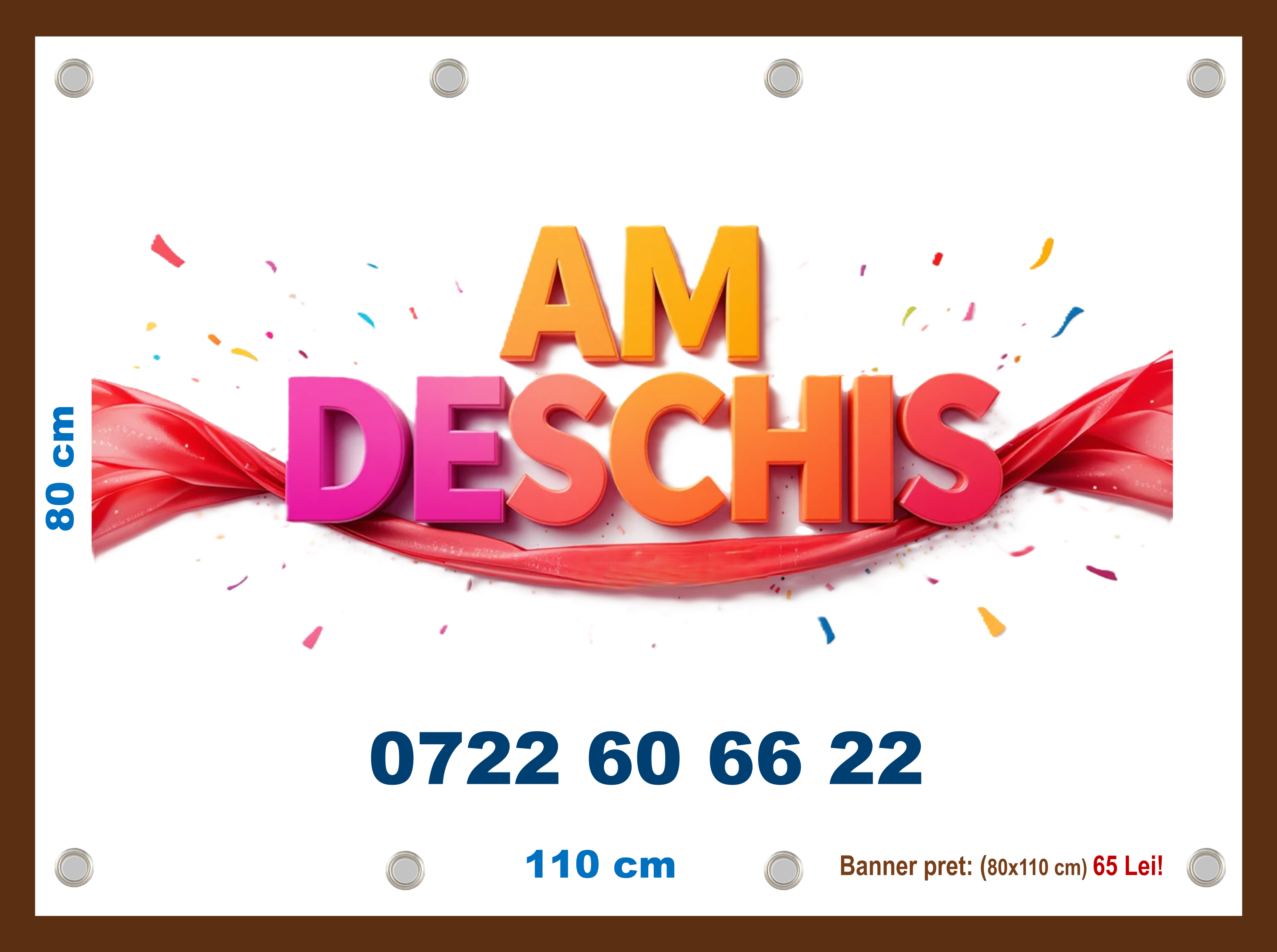 Bannere "Am deschis"-Alege Model