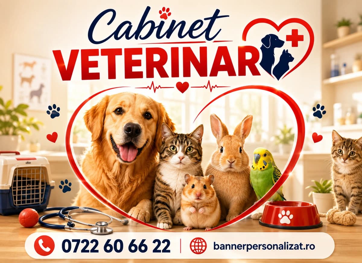 Bannere "Cabinet Veterinar"-Alege Model