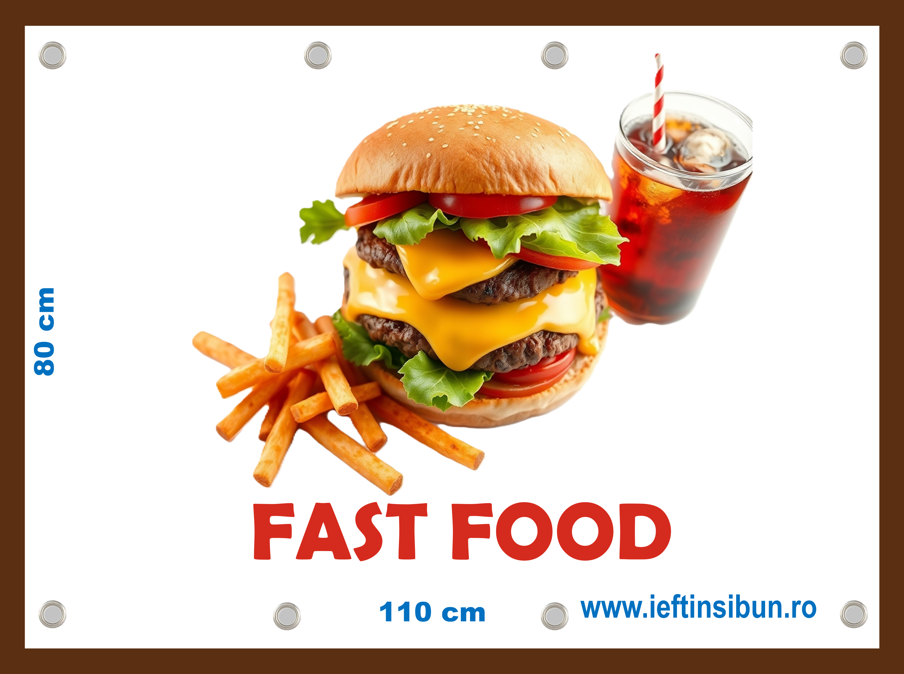 Bannere "Fast Food"-Alege modele