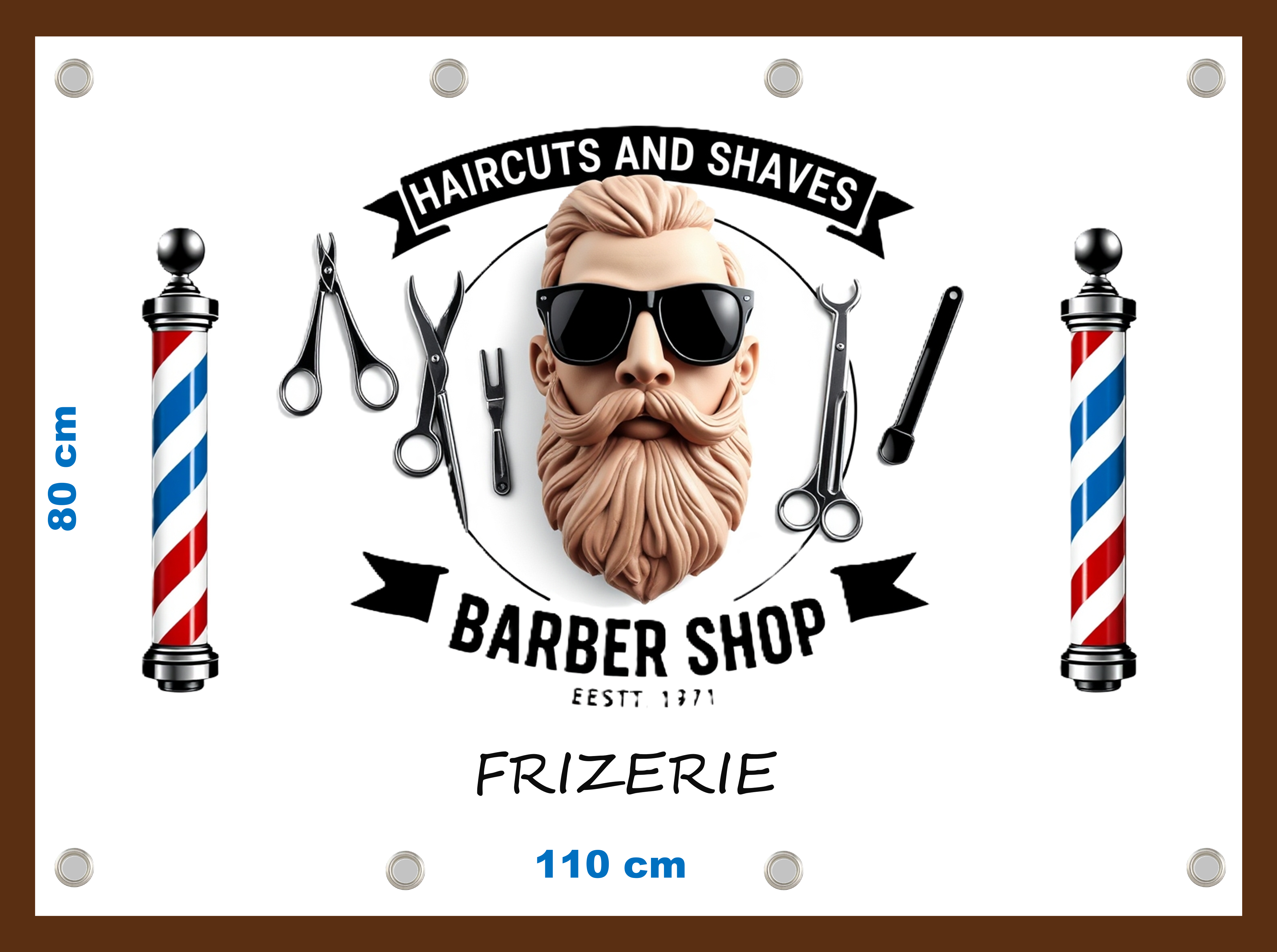 Bannere "Barber Shop" - Alege Model