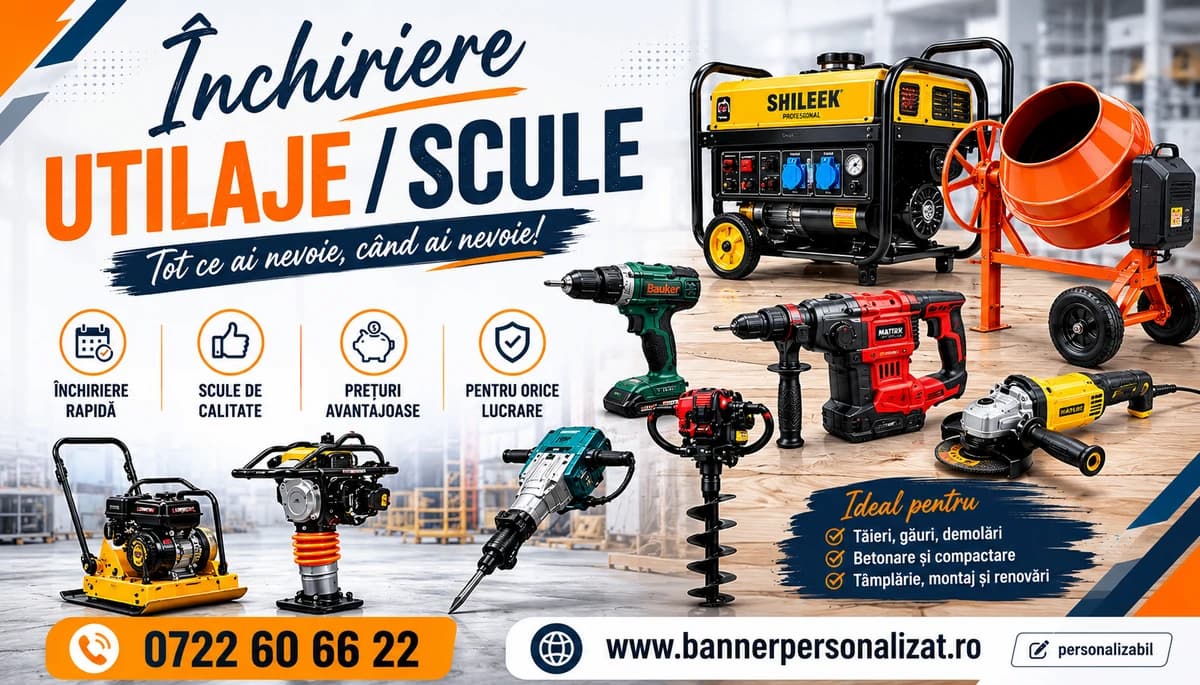 Banner Închiriere Utilaje-Alege Model