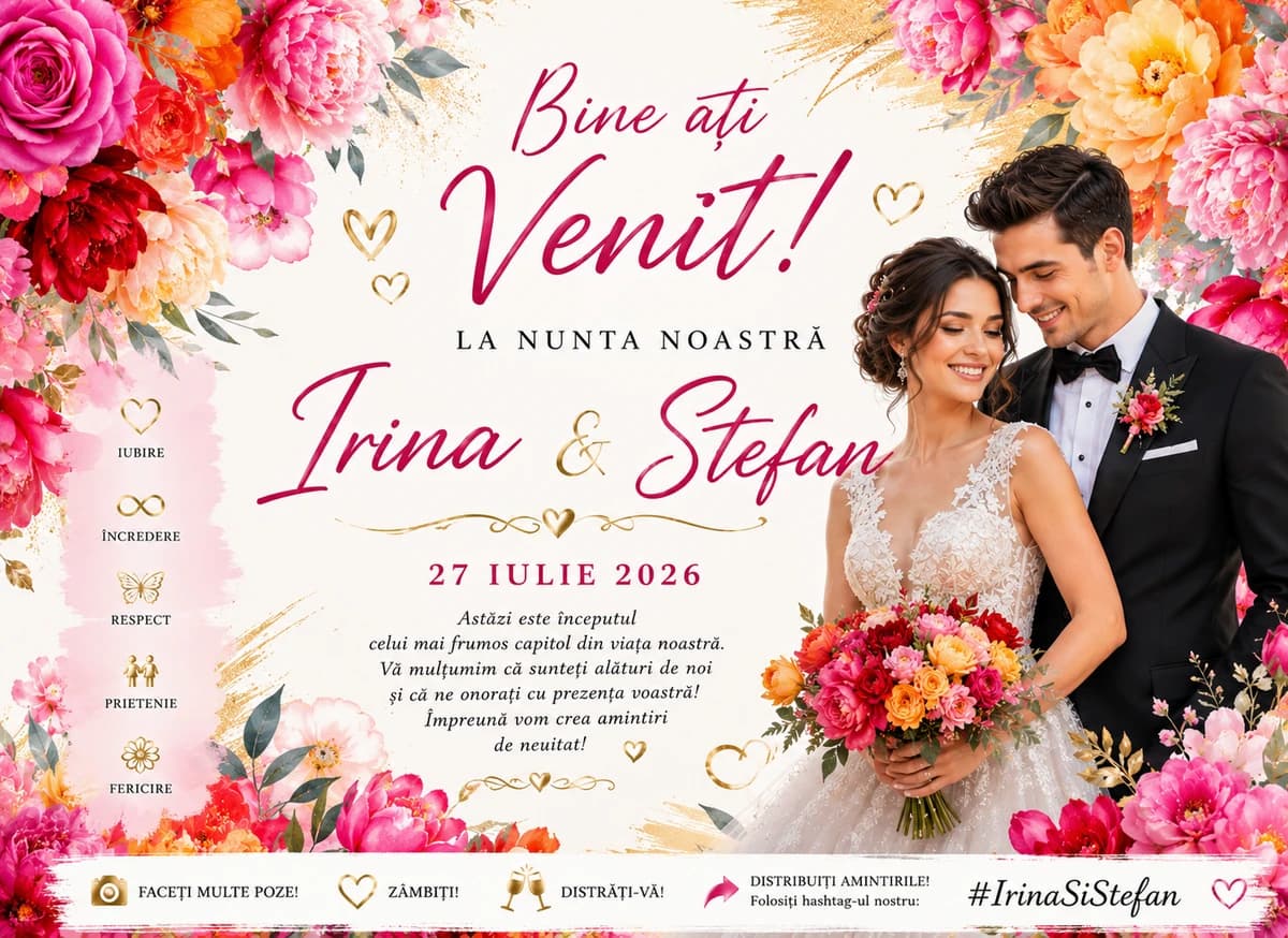 Banner Personalizat Nunta