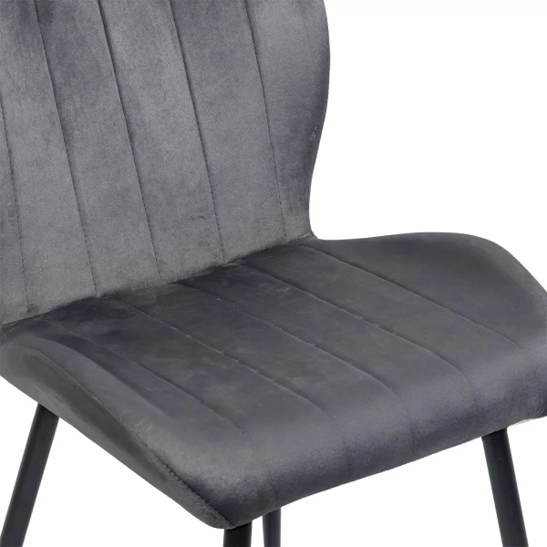 Scaun living bej din catifea cu design modern BUC 204