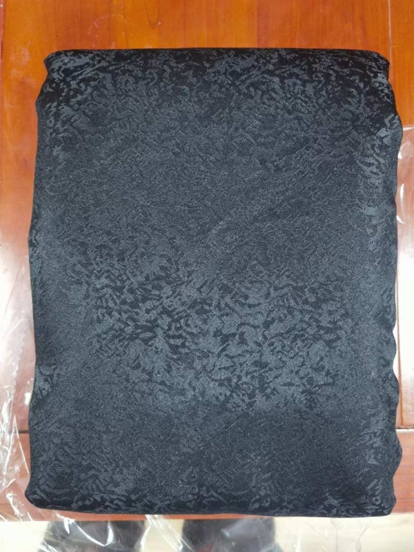 Fata De Masa Rotunda, Jacquard Negru/Alb