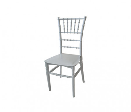 Scaun de evenimente Chiavari, PP reciclata, model RKeco1, alb