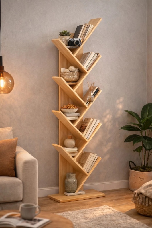 Biblioteca verticala, cocobolo, 50x25x141.5 cm