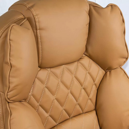 Scaun directorial elegant cu suport picioare, OFF411 Bej