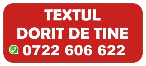 Banner Personalizat 50x110 cm TEXT FUNDAL ALBASTRU - Img 6