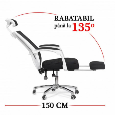 Scaun de birou ergonomic, cu suport de picioare OFF 420