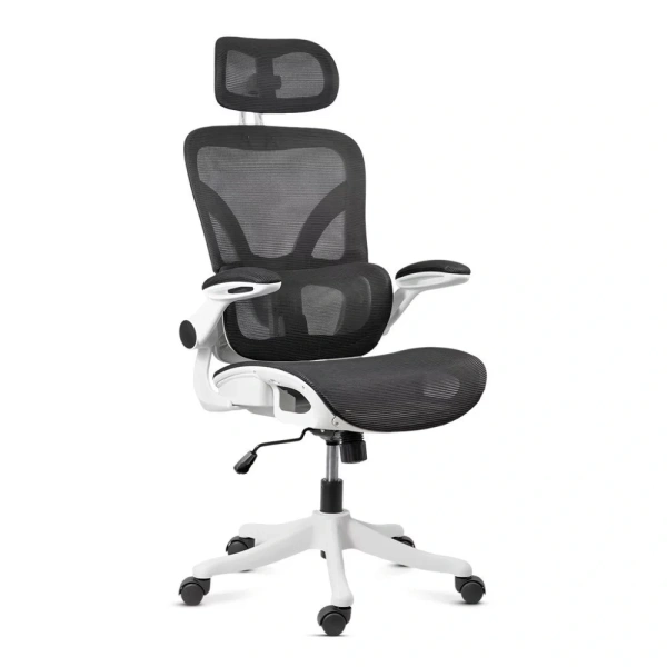 scaun de birou off440 alb si negru