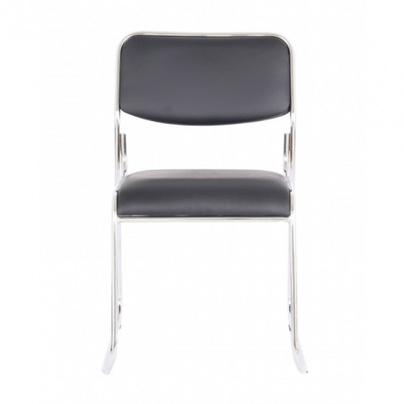 Scaun vizitator Eco, negru, 40x43x76 cm