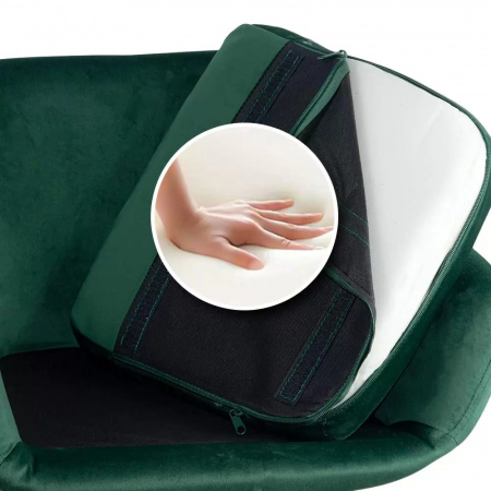 Scaun Bar cu sezut catifea si cadru lemn fag Abs1271 Verde