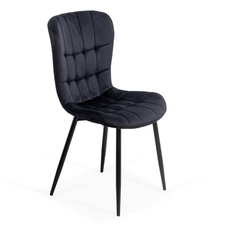 Negru scaun living buc247 catifea