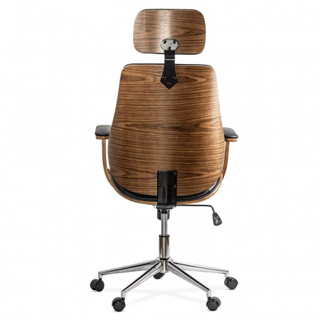 Scaun directorial din piele ecologica OFF1606 Negru