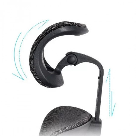 Scaun ergonomic multifunctional cu brate reglabile si sezut culisabil SYYT 9500 negru