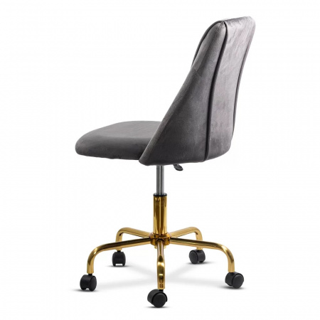 SCAUN DE BIROU ELEGANT DIN CATIFEA SI BAZA AURIE OFF 642
