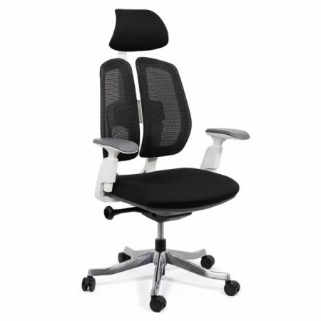 Scaun ergonomic cu brate reglabile SYYT 9505, negru, gri