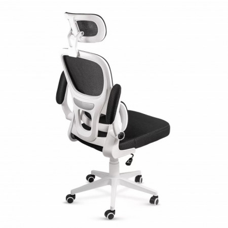 Scaun ergonomic cu suport lombar activ si tetiera reglabila Model Off432 negru
