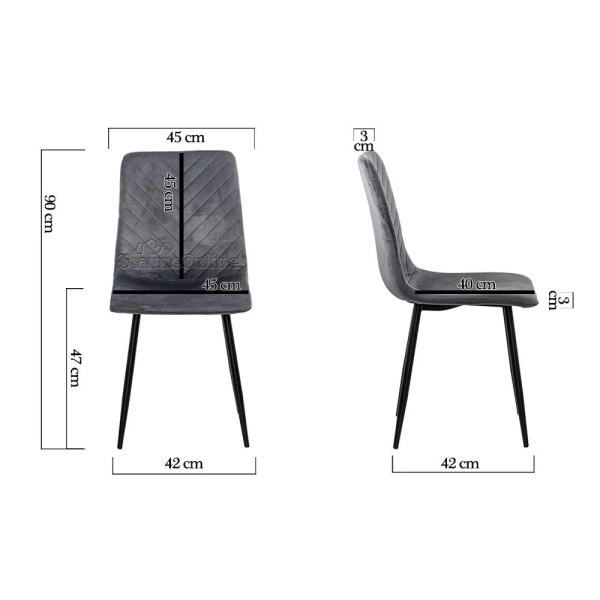 Scaun living catifea BUC 208 bej