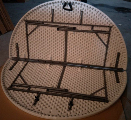 masa pliabila HDPE rotunda 180 cm