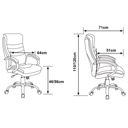 Scaun de birou directorial US91 Volance
