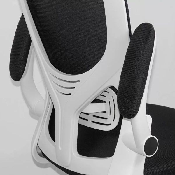 Scaun de birou negru ergonomic cu suport lombar si tetiera reglabila OFF 336 - Img 4