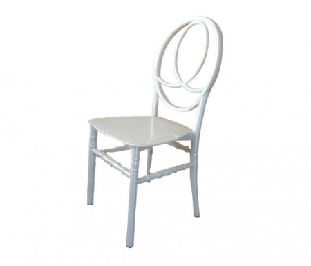 Scaun de evenimente Phoenix Alb, model RK.PH01, PP virgina 100% alb - Img 6