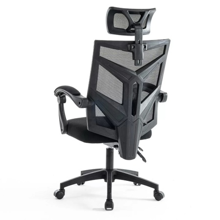 Scaun gaming negru din mesh, cu tetiera, ergonomic OFF 434