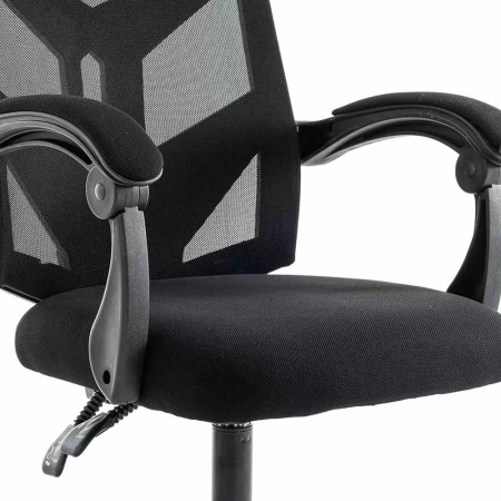 Scaun gaming negru din mesh, cu tetiera, ergonomic OFF 434