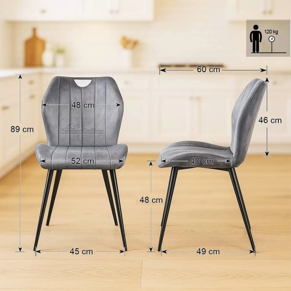 Scaun living bej din catifea cu design modern BUC 204