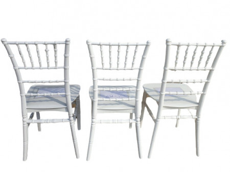 Scaun de evenimente Chiavari, PP reciclata, model KD007, alb - Img 5