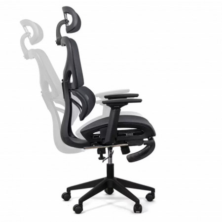 Scaun ergonomic multifunctional cu suport lombar SYYT 9508 negru