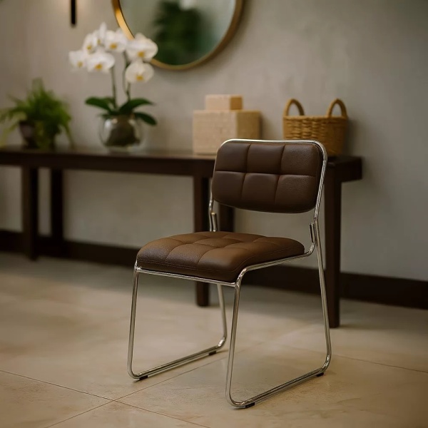Scaun sala de asteptare, model HRC608 maro