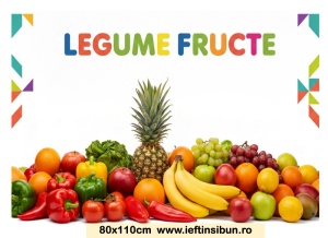 Banner Legume-Fructe Personalizabil 80X110 cm