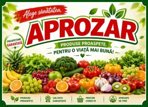 Banner Personalizat Aprozar Legume Fructe model 03