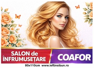 Banner Personalizat Coafor Salon Înfrumusețare