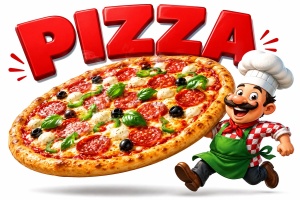 Banner Personalizat Pizzerie model 02