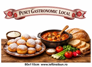 Banner Personalizat Punct Gastronomic Local - Crisana