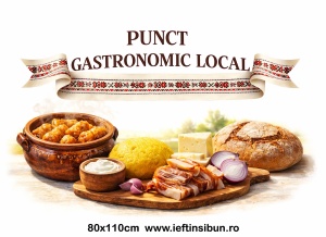 Banner Personalizat Punct Gastronomic Local