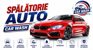 Banner Publicitar Personalizat Spalatorie Auto Model 06