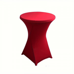 Husa elastica din Lycra pentru masa cocktail, Rosu