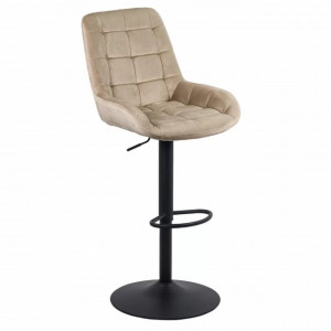 scaun de bar catifea abs1455 BEJ