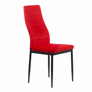 Scaun de bucatarie din catifea cu cadru negru Model 263V