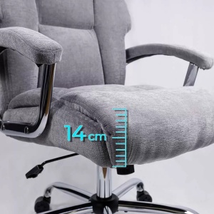Scaun directorial din stofă cu arcuri OFF 709 gri