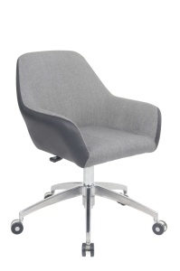 Scaun de birou directorial US63 textil, gri,